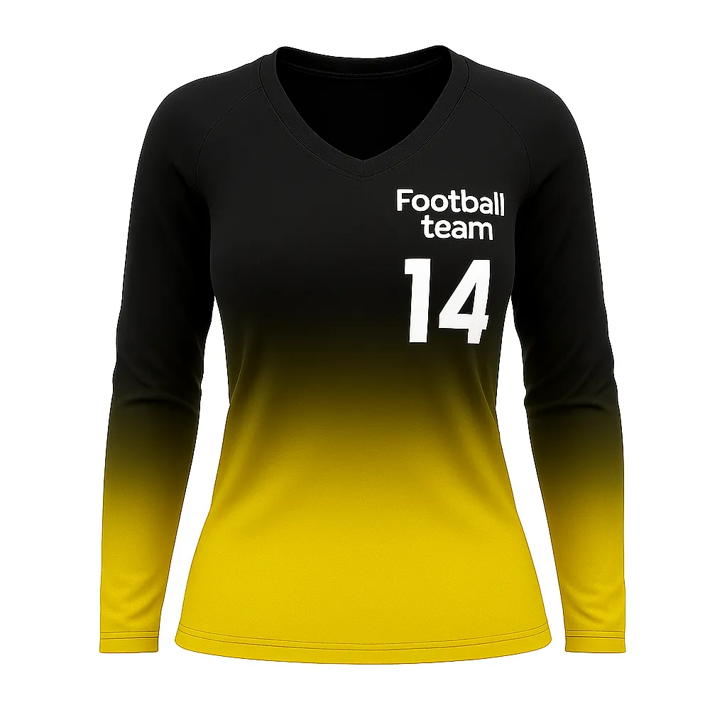 Футбольный лонгслив женский