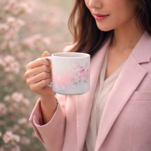 Подарки для женщин: кружка с фирменным стилем